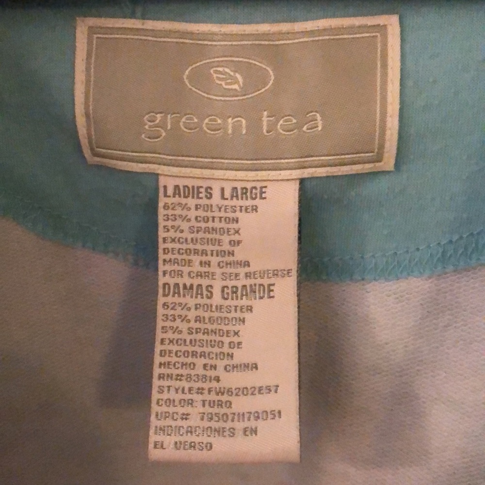 Green Tea short-sleeve tropical hoodie - Picture 4 of 8